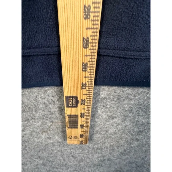 Pendleton Mens XL Navy Blue Fleece Henley Hoodie Pullover Kangaroo Pocket XL